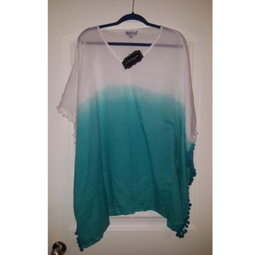 B. Boutique by Evergreen Ombre Swim Coverup